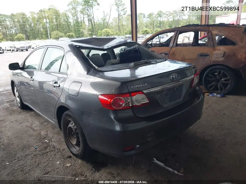 2011 Toyota Corolla Le VIN: 2T1BU4EEXBC599894 Lot: 45674430