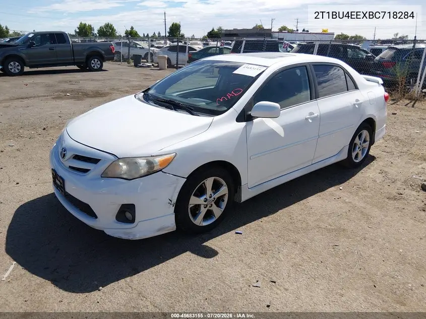 2011 Toyota Corolla S VIN: 2T1BU4EEXBC718284 Lot: 45683155