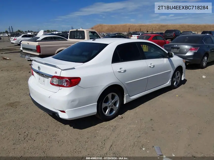 2011 Toyota Corolla S VIN: 2T1BU4EEXBC718284 Lot: 45683155