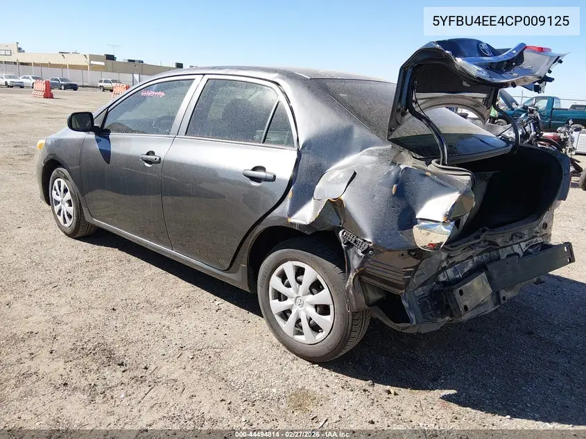 5YFBU4EE4CP009125 2012 Toyota Corolla L