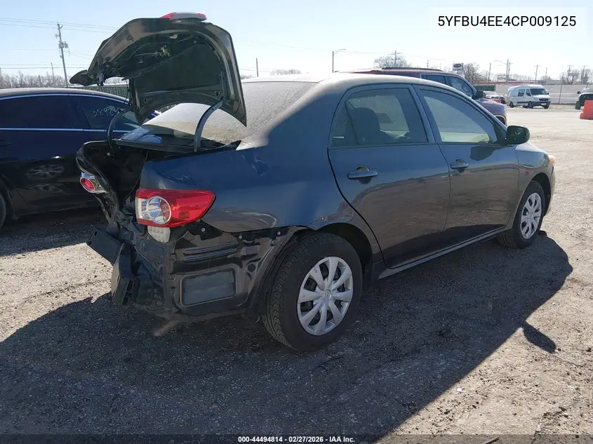 5YFBU4EE4CP009125 2012 Toyota Corolla L