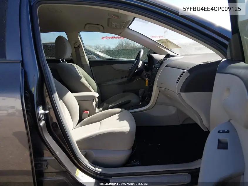 5YFBU4EE4CP009125 2012 Toyota Corolla L