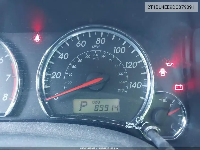 2T1BU4EE9DC079091 2013 Toyota Corolla S