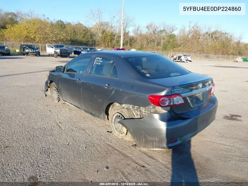5YFBU4EE0DP224860 2013 Toyota Corolla L