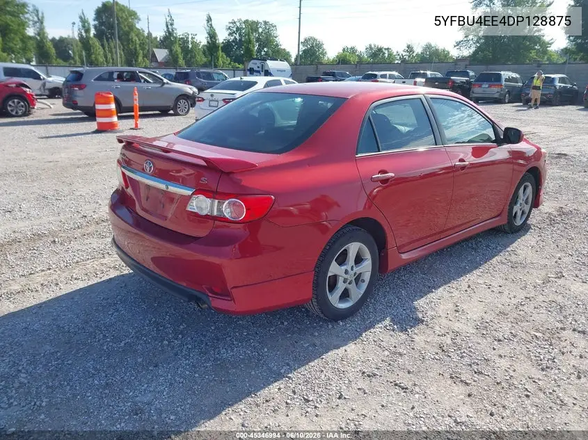 2013 Toyota Corolla S VIN: 5YFBU4EE4DP128875 Lot: 45346994