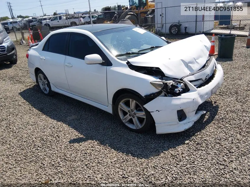 2013 Toyota Corolla S VIN: 2T1BU4EE4DC951855 Lot: 45630445