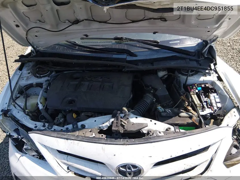 2013 Toyota Corolla S VIN: 2T1BU4EE4DC951855 Lot: 45630445