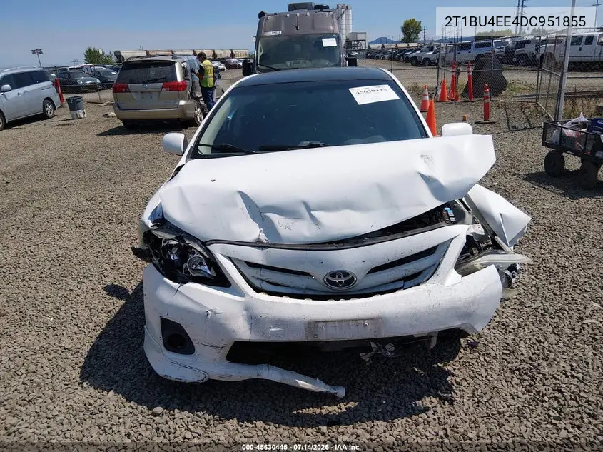 2013 Toyota Corolla S VIN: 2T1BU4EE4DC951855 Lot: 45630445