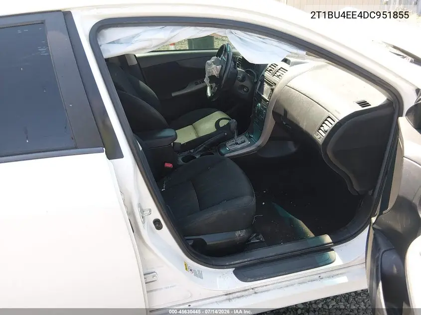 2013 Toyota Corolla S VIN: 2T1BU4EE4DC951855 Lot: 45630445