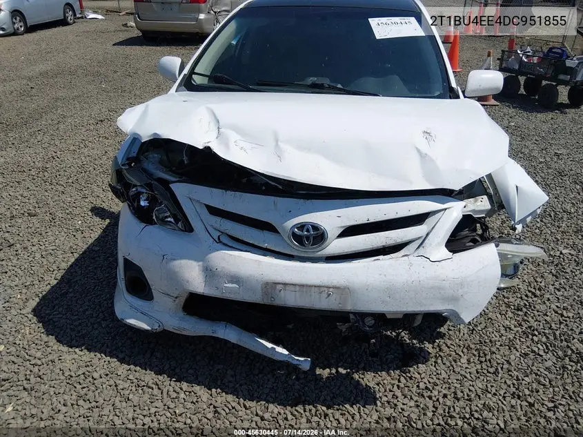 2013 Toyota Corolla S VIN: 2T1BU4EE4DC951855 Lot: 45630445