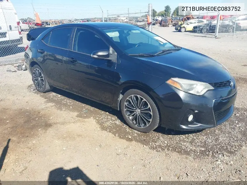 2T1BURHE0EC083752 2014 Toyota Corolla S Plus