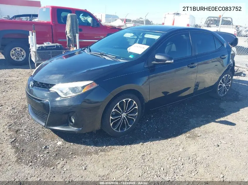 2T1BURHE0EC083752 2014 Toyota Corolla S Plus