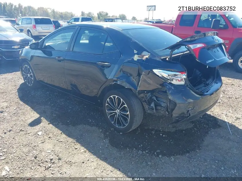 2T1BURHE0EC083752 2014 Toyota Corolla S Plus