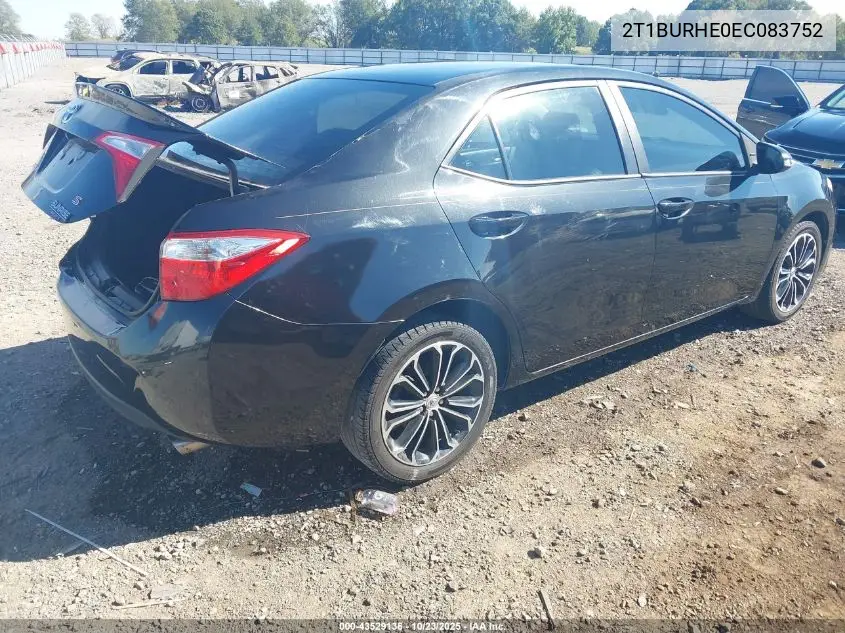 2T1BURHE0EC083752 2014 Toyota Corolla S Plus