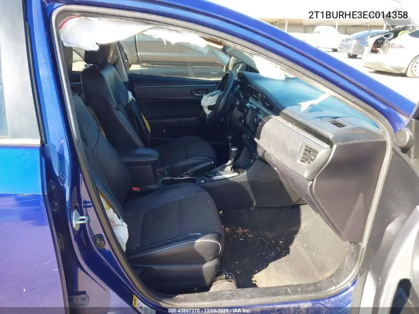 2T1BURHE3EC014358 2014 Toyota Corolla S Plus