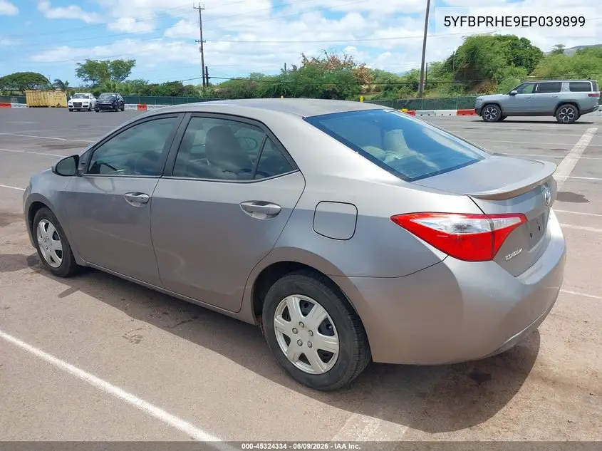 2014 Toyota Corolla Le Eco/Le Eco Plus/Le Eco Premium VIN: 5YFBPRHE9EP039899 Lot: 45324334