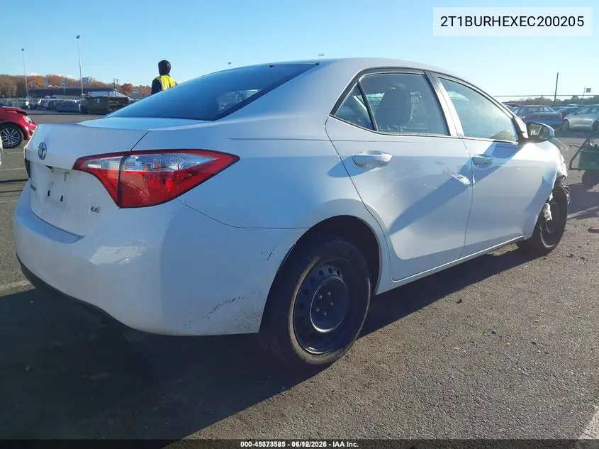 2T1BURHEXEC200205 2014 Toyota Corolla Le
