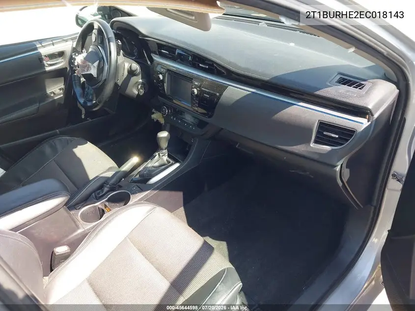 2T1BURHE2EC018143 2014 Toyota Corolla S