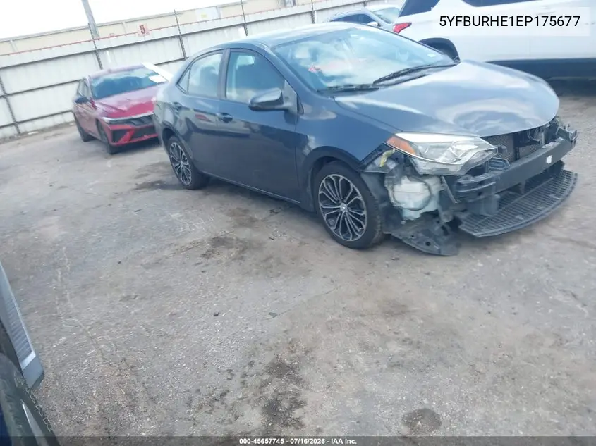 2014 Toyota Corolla S Plus VIN: 5YFBURHE1EP175677 Lot: 45657745