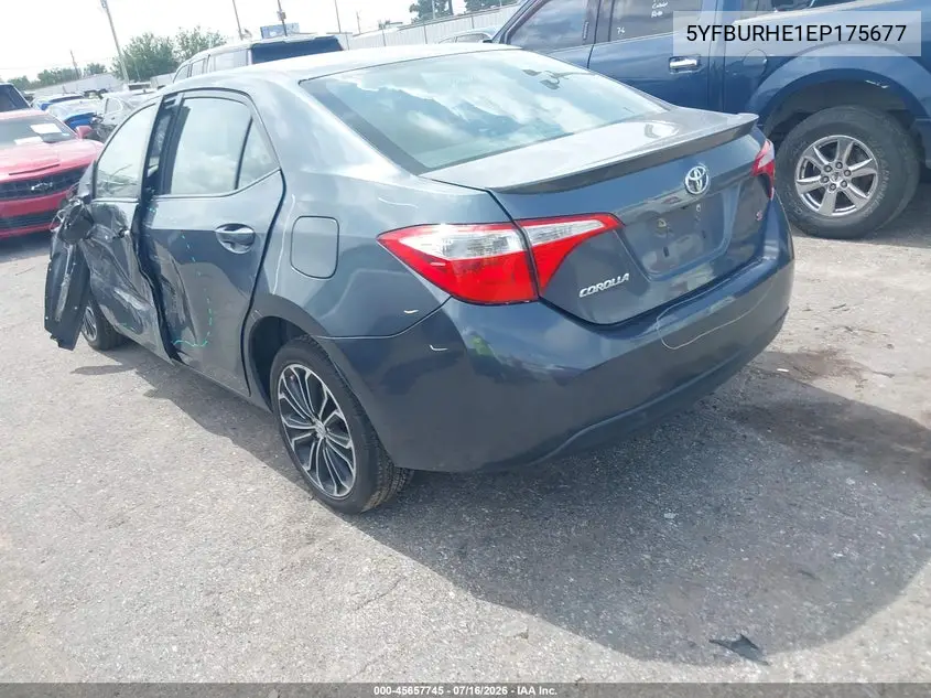 2014 Toyota Corolla S Plus VIN: 5YFBURHE1EP175677 Lot: 45657745
