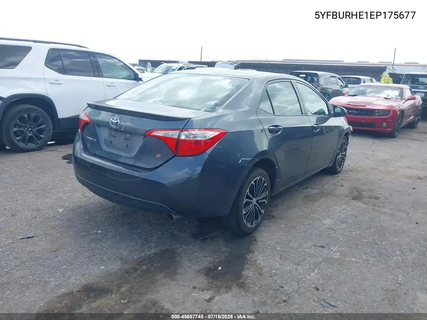 2014 Toyota Corolla S Plus VIN: 5YFBURHE1EP175677 Lot: 45657745