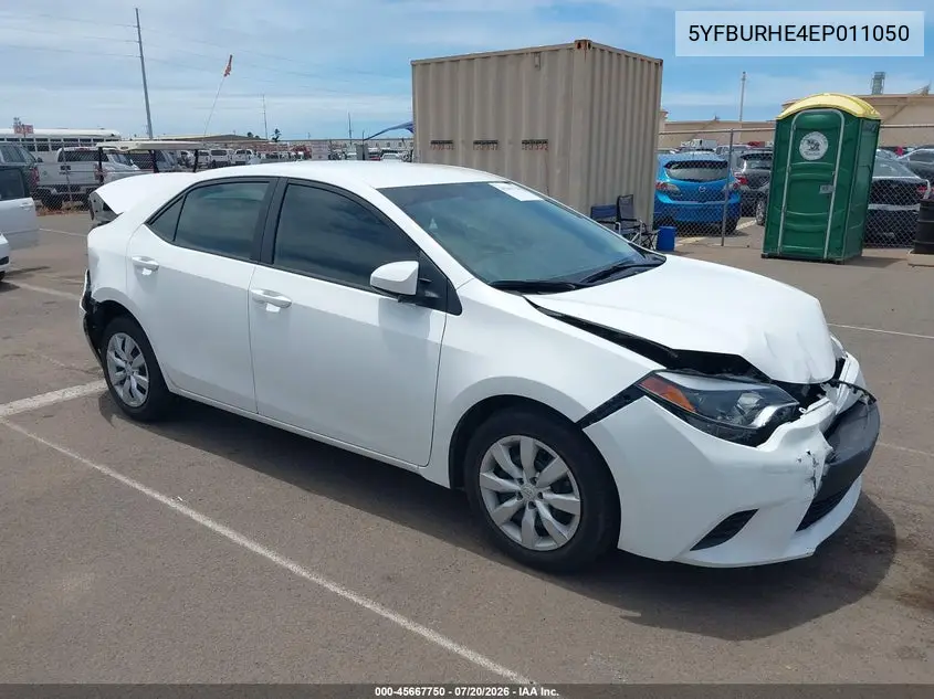 2014 Toyota Corolla Le/Le Plus/Le Premium VIN: 5YFBURHE4EP011050 Lot: 45667750