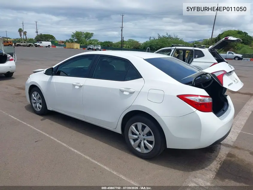 2014 Toyota Corolla Le/Le Plus/Le Premium VIN: 5YFBURHE4EP011050 Lot: 45667750