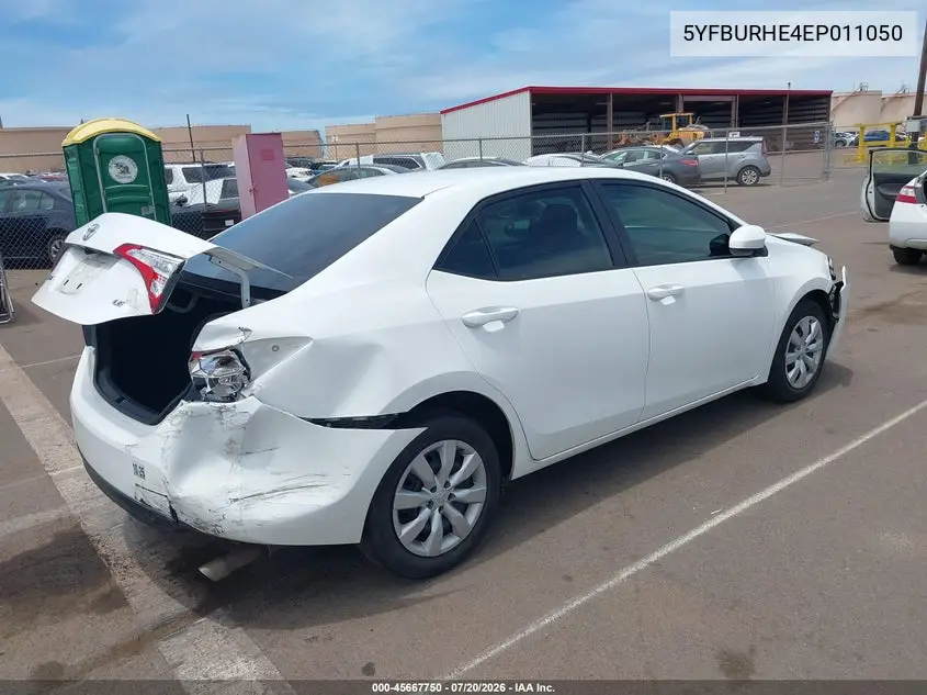 2014 Toyota Corolla Le/Le Plus/Le Premium VIN: 5YFBURHE4EP011050 Lot: 45667750