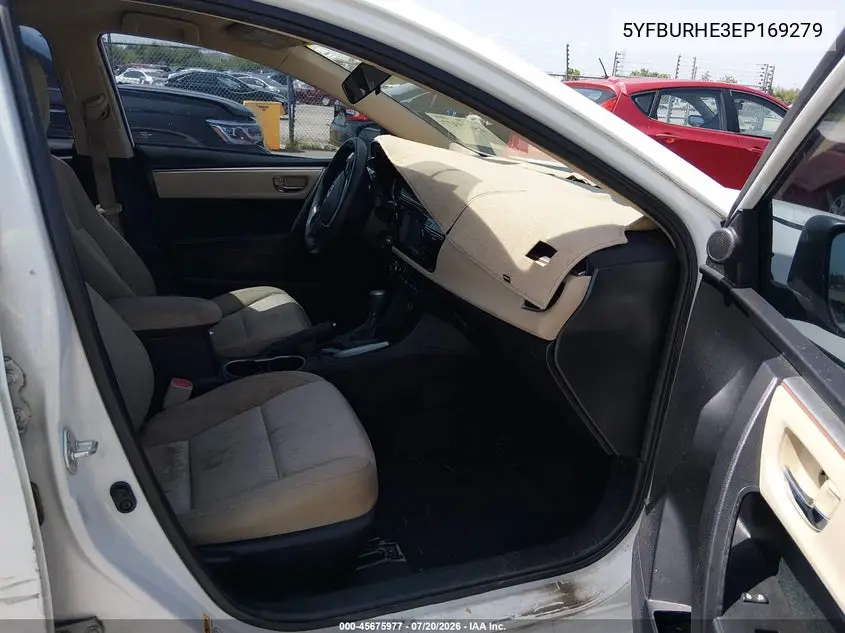 2014 Toyota Corolla Le VIN: 5YFBURHE3EP169279 Lot: 45675977