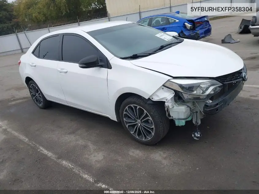 5YFBURHEXFP358304 2015 Toyota Corolla S Plus