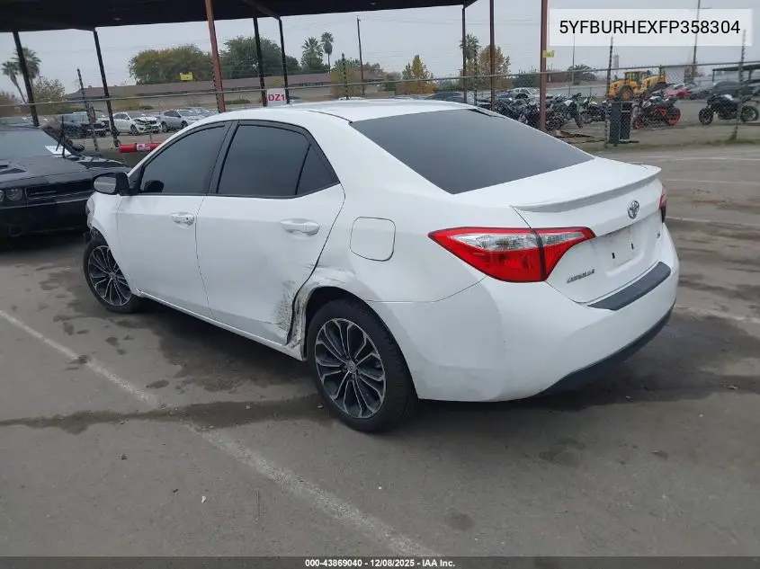 5YFBURHEXFP358304 2015 Toyota Corolla S Plus