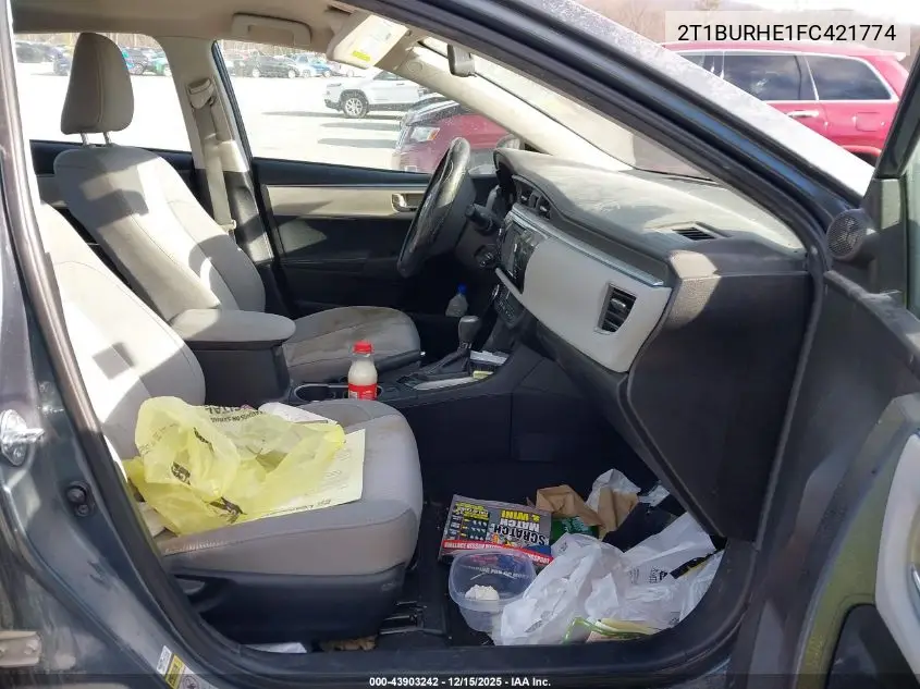 2T1BURHE1FC421774 2015 Toyota Corolla Le
