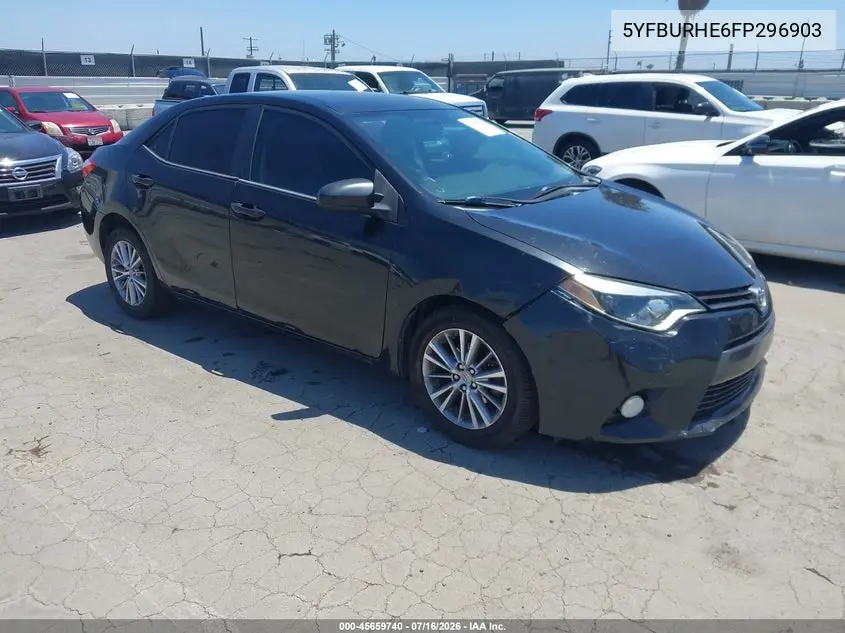 2015 Toyota Corolla Le Plus VIN: 5YFBURHE6FP296903 Lot: 45659740