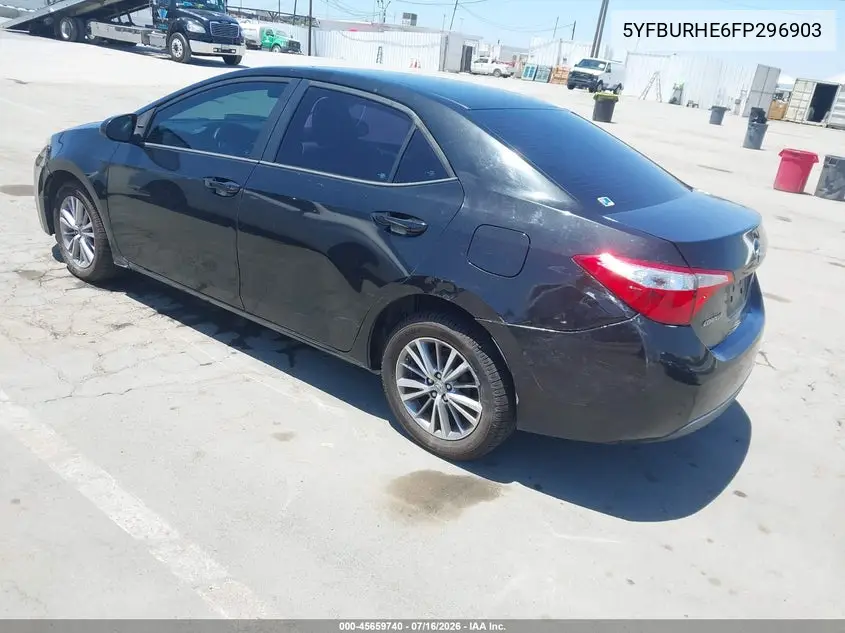 2015 Toyota Corolla Le Plus VIN: 5YFBURHE6FP296903 Lot: 45659740