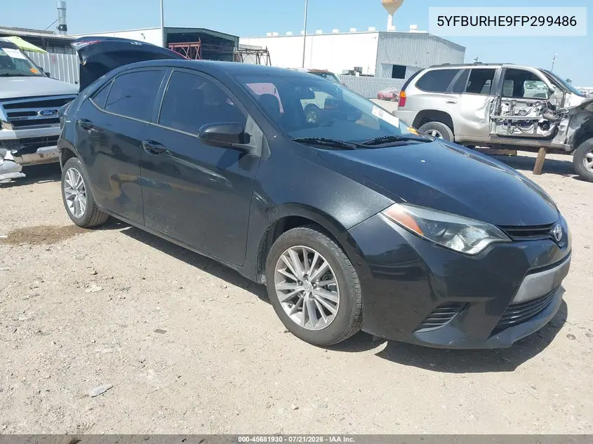 2015 Toyota Corolla Le VIN: 5YFBURHE9FP299486 Lot: 45681930