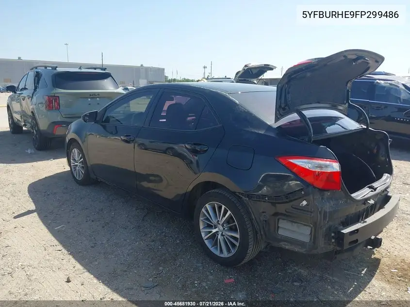 2015 Toyota Corolla Le VIN: 5YFBURHE9FP299486 Lot: 45681930
