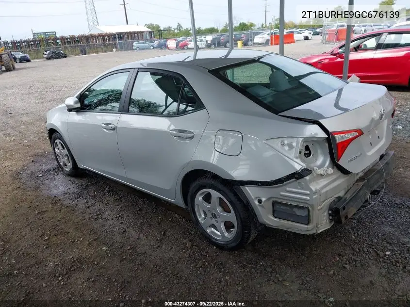 2T1BURHE9GC676139 2016 Toyota Corolla Le