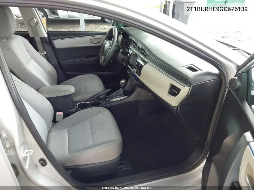 2T1BURHE9GC676139 2016 Toyota Corolla Le