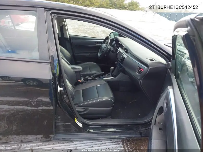 2T1BURHE1GC542452 2016 Toyota Corolla S Premium
