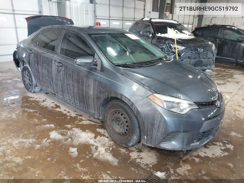 2T1BURHE9GC519792 2016 Toyota Corolla L