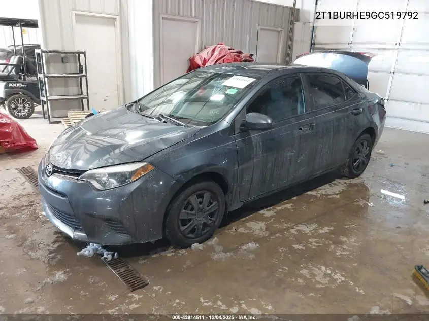 2T1BURHE9GC519792 2016 Toyota Corolla L