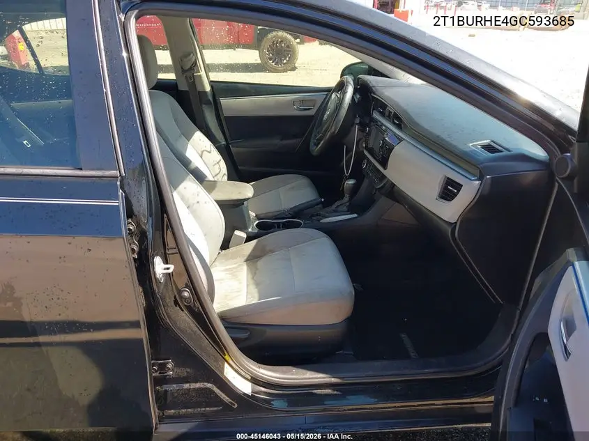 2T1BURHE4GC593685 2016 Toyota Corolla Le Plus