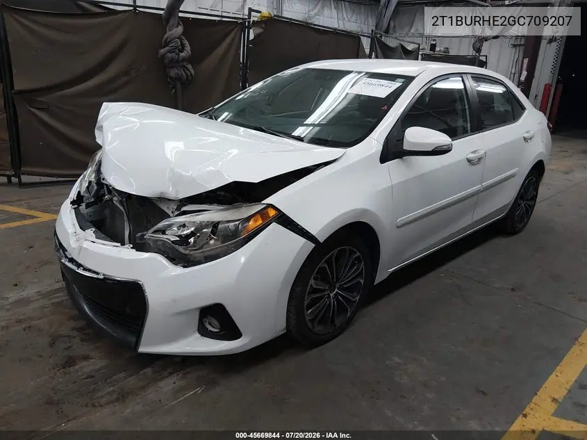 2016 Toyota Corolla S Plus VIN: 2T1BURHE2GC709207 Lot: 45669844