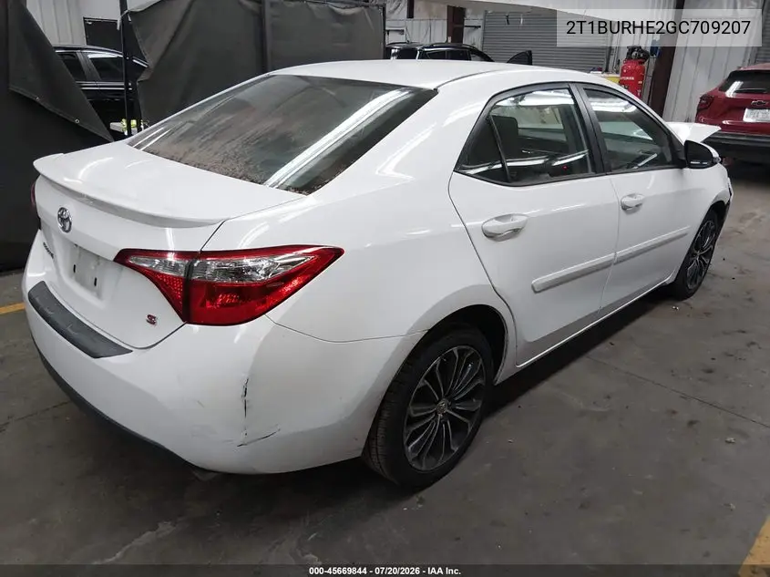 2016 Toyota Corolla S Plus VIN: 2T1BURHE2GC709207 Lot: 45669844