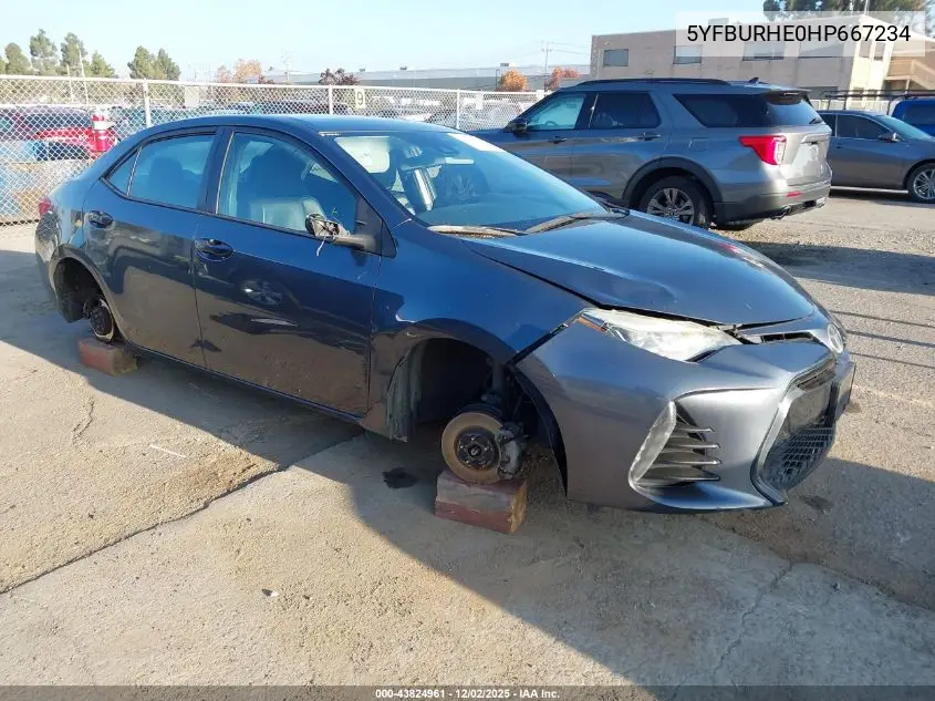 5YFBURHE0HP667234 2017 Toyota Corolla Se