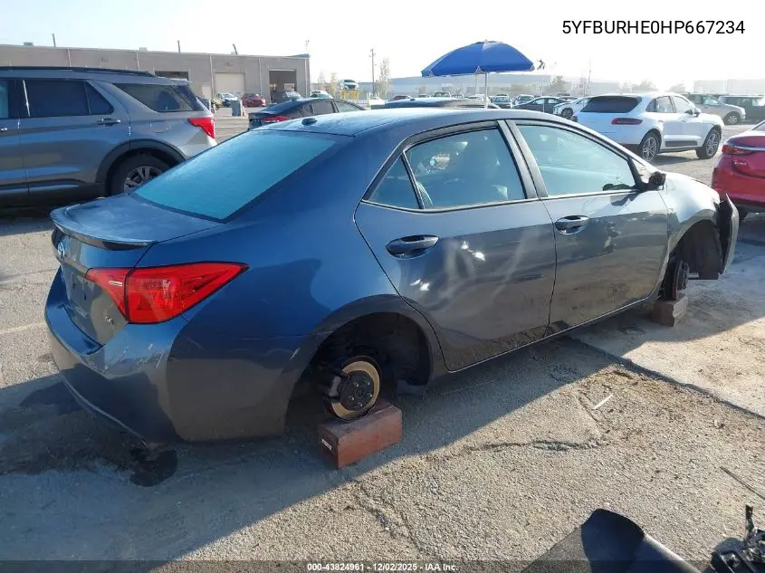 5YFBURHE0HP667234 2017 Toyota Corolla Se