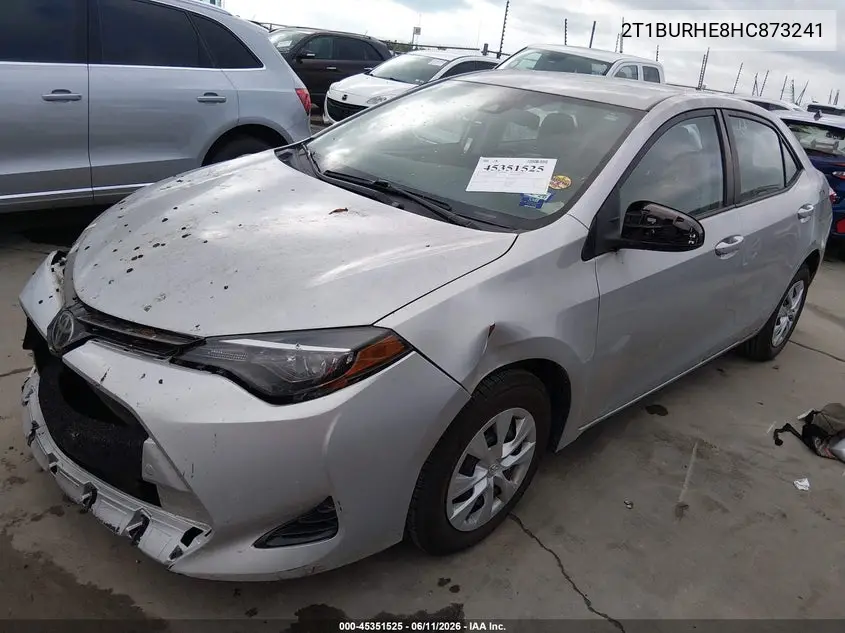 2017 Toyota Corolla L VIN: 2T1BURHE8HC873241 Lot: 45351525