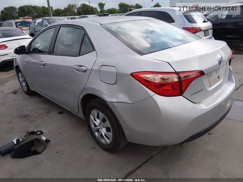 2017 Toyota Corolla L VIN: 2T1BURHE8HC873241 Lot: 45351525
