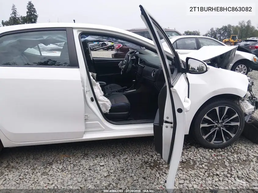 2017 Toyota Corolla Se VIN: 2T1BURHE8HC863082 Lot: 45662365