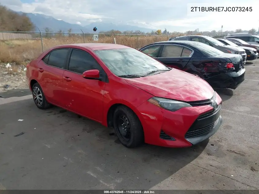 2T1BURHE7JC073245 2018 Toyota Corolla Le